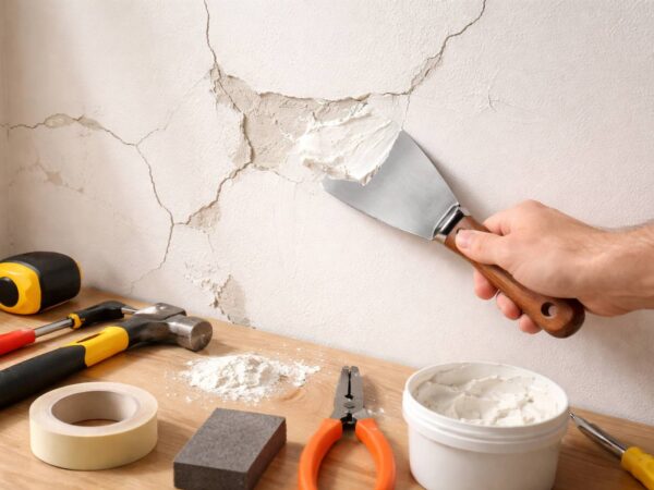 Cómo preparar paredes con grietas y desconchones antes de pintar la casa