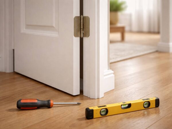 Puertas interiores que rozan el suelo o no cierran bien: ajustes sencillos que puedes hacer tú mismo