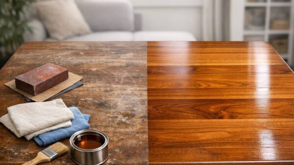Soluciones caseras para restaurar mesas de salón dañadas paso a paso