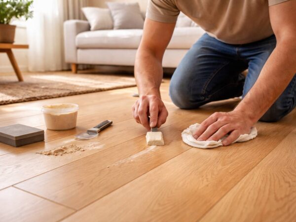 Suelo de parquet rayado o levantado: trucos para repararlo sin cambiarlo entero